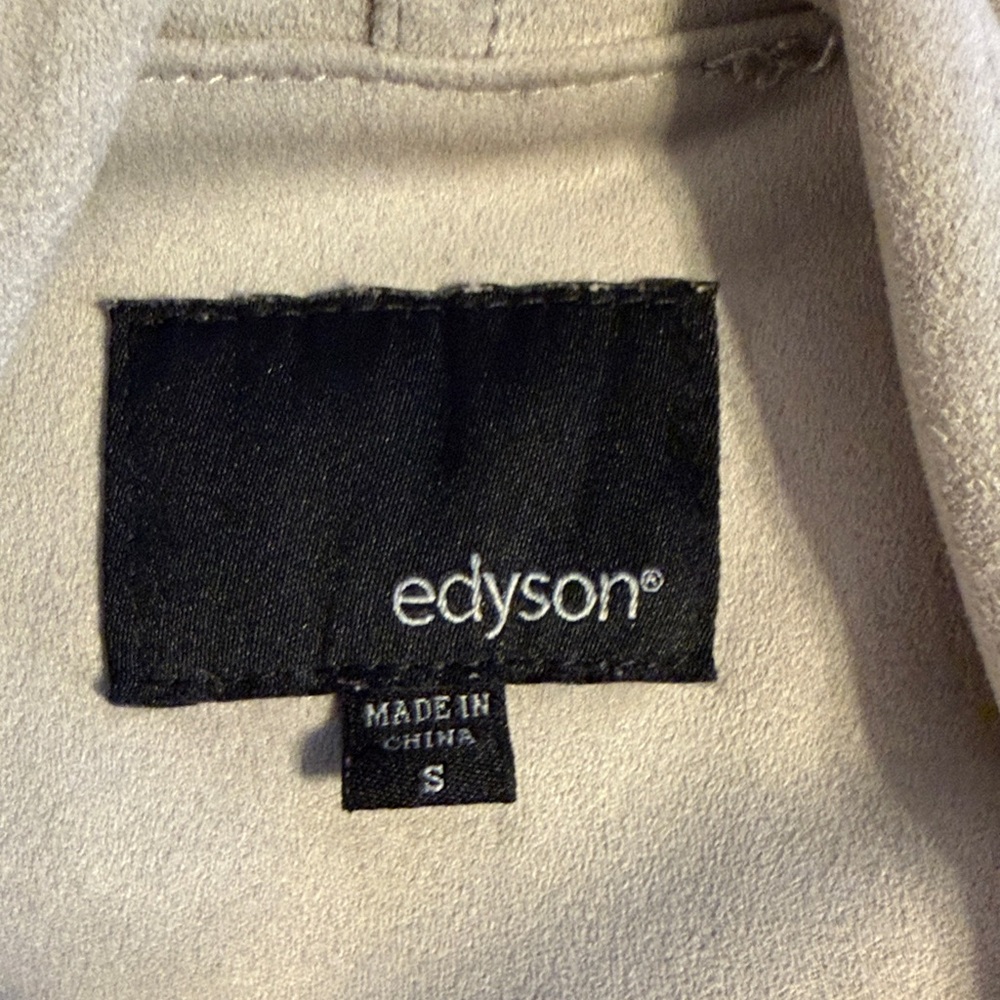 Edyson Draped Blazer in Light Gray - Picture 2 of 6